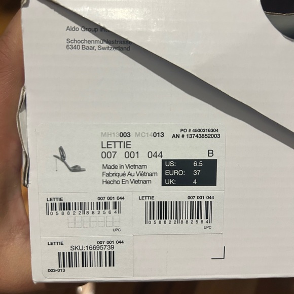 ✨ NEW | Aldo | Black Strappy Stiletto sandals - Picture 8 of 8